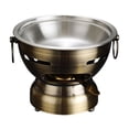 thumbnail image 4 of GROWTH TANK Shabu Fondue Chinoise Petit Fondue Chinoise Camping Pot Extérieur Pot de Cuisson Fondue Chinoise en Acier Inoxydable Petit Fondue Chinoise pour Camping Randonnée Maison, 4 of 9