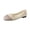 Khaki, variant on HTHLVMD Knitted Ballet Flats for Women, Breathable Slip-On Walking Shoes, Women's Breathable Knit Ballet Flats - Rainbow Stripe Detail Slip-On Comfort Shoes With Soft Insole, Black 5.5