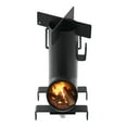 thumbnail image 2 of CAFORKP Outdoor Wood Burning Rocket Stove, Compact Camping Stove with Carrying Case, Carbon Steel Backpacking Stove for Boiling Water & Cooking, Burns Twigs, Sticks, Wood, Ideal for Camping, Hiking, 2 of 11