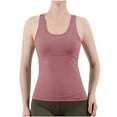 thumbnail image 2 of Dagugfen Yoga Tank Tops for Women Build in Bra Strap Slim Fitted Lightweight Workout Tops for Pilates, 2 of 5
