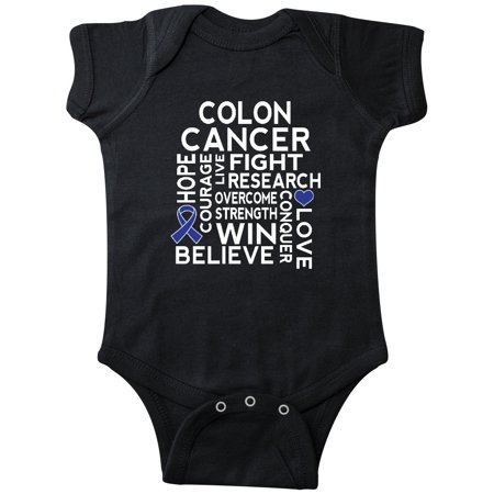 

Inktastic Colon Cancer Awareness Ribbon Gift Baby Boy or Baby Girl Bodysuit