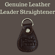 Knot Kneedle Genuine Leather Fishing Line Leader Straightener