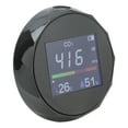 thumbnail image 3 of Detector de calidad del aire de pared multifunción con carga USB, medidor de temperatura y humedad de CO2, color negro, 3 of 10