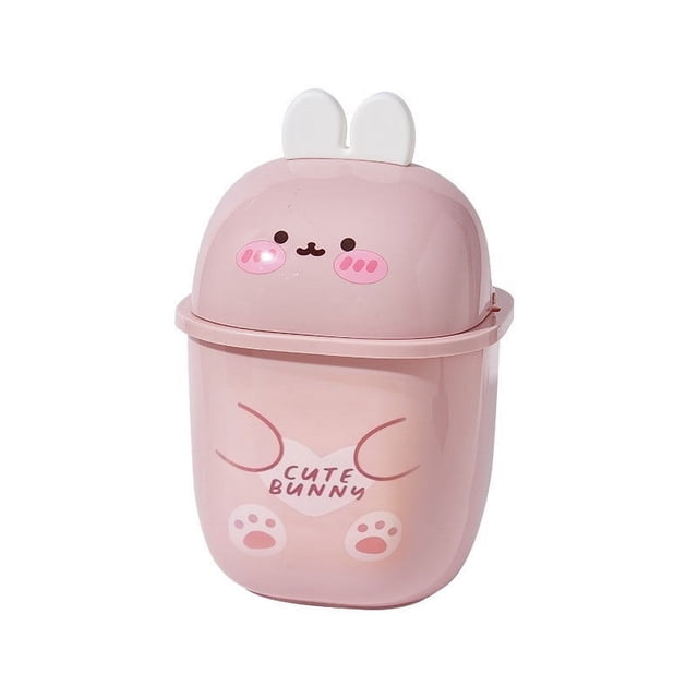 Kitchen Trash Can,Small Trash Can Mini Trash Can with Lid Cute Tabletop Flip Small Trash Can 0.35 Gallon Tabletop Trash Can Suitable for Bathroom Kitchen Office Dressing Table Trash