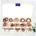 thumbnail image 3 of FUTUREORYY 1 Box of 150pcs Copper Sealing Gaskets Golden Flat for Automotive Engine Components, 3 of 8