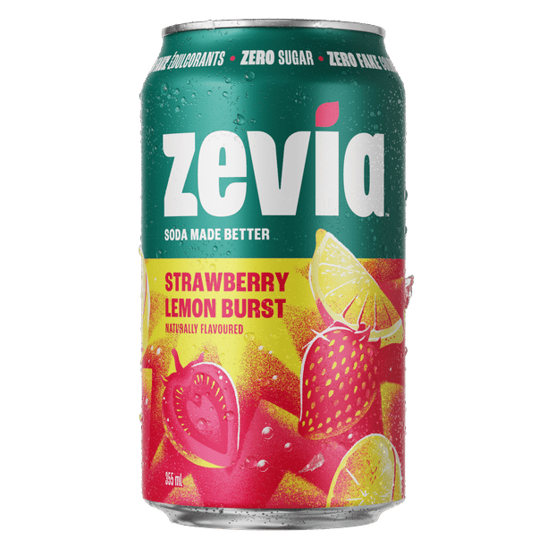 Zevia Explosion de Fraise et Citron 355 ml - Walmart.ca