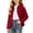 Wine, variant on DJDLJWCJ Big Girls Button Up Shirt Solid Color Loose Fit Long Sleeve Shirts Loose Fit Casual Shirts with Pocket Pink Size 3T