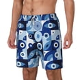 thumbnail image 2 of Balery Evil Eye Mens Swim Trunks Swim Shorts for Men Quick Dry Inseam Beach Shorts with Compression Liner Pocket-XX-Large, 2 of 9