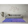 thumbnail image 3 of Ahgly Company Indoor Round Abstract Purple Modern Area Rugs, 7' Round, 3 of 4