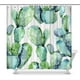 GCKG Rideau de Douche Aquarelle Cactus, Seamless Motif Floral Tissu Polyester Rideau de Douche Jeux de Salle de Bains 66x72 Pouces – image 1 sur 2
