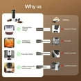 thumbnail image 3 of Portable Coffee Machine, 3 in 1 Cordless Electric Coffee Maker, Work with Capsule and Ground Coffee, Cold Brew and Heating Coffee Maker（black）, 3 of 5