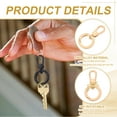 thumbnail image 3 of 2Pack Swivel Clasp Clip, Spring Snap Hooks Keychain Key Ring, Gold, 3 of 7