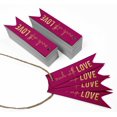 thumbnail image 3 of Inkdotpot Gold Foil Paper Hang Tags Made With Love Text Favor Tags 100 Pieces, 3 of 6