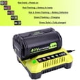 thumbnail image 3 of Cargador Kekepowtobat OP401 compatible con batería Ryobi de 40 V, 3 of 9