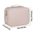 thumbnail image 3 of JingChun Travel Makeup Train Case Makeup Cosmetic Case Organizer Portable Artist Storage Bag with Adjustable Dividers for Cosmetics Makeup Brushes Toiletry Jewelry Digital Accessories, 3 of 6