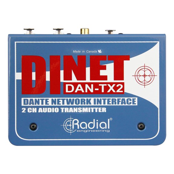 Radial Engineering DiNET DAN-TX2 2-Channel Dante Network Transmitter