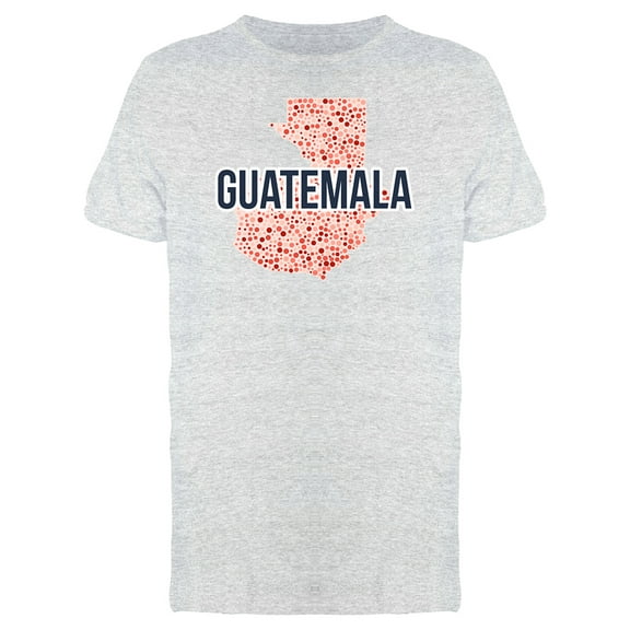 Guatemala Dotted Map Ts Tee Men's -Image by Shutterstock