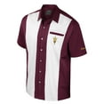 thumbnail image 2 of Men's Colosseum Maroon Arizona State Sun Devils Strike Bowling Button-Up Shirt, 2 of 3