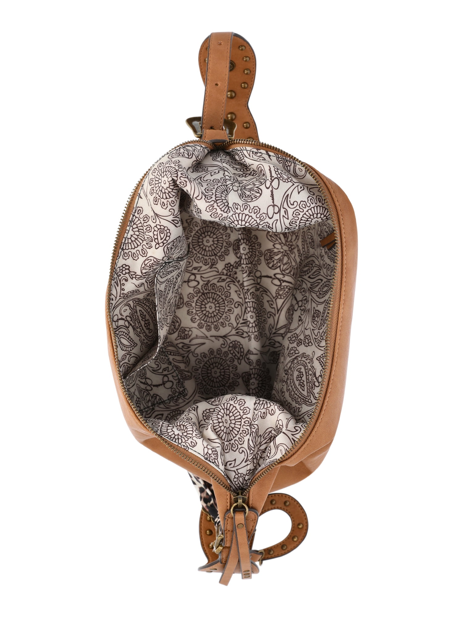 Jessica Simpson Women's Daphne Faux Leather Hobo Handbag, Wheat