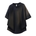 thumbnail image 4 of M-5X Plus Size Mens Big & Tall T-Shirts Summer Short Sleeve Shirts for Men Pullover V Neck Heavyweight Tees Tops Fathers Gifts, 4 of 8