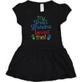 thumbnail image 3 of Inktastic My Great Grandma Loves Me for Grandson Girls Baby Dress, 3 of 5