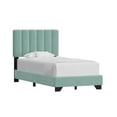 thumbnail image 5 of Reece Channel Stitched Upholstered Twin Bed, Caribbean Green, by Hillsdale Living Essentials, 5 of 21