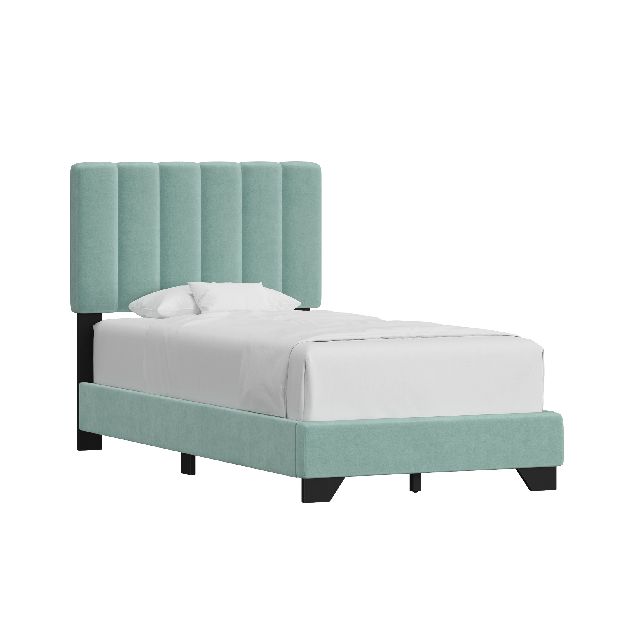 Hillsdale Reece Channel-Stitched Twin Bed, Caribbean Green photo 5
