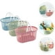 thumbnail image 3 of GOOHOCHY 3 cestas de almacenamiento de plástico con asas para baño, ducha, estantes organizadores., 3 of 8