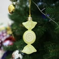 thumbnail image 4 of Gumesh Set of 6 Glossy Candy Christmas Ornaments, Flat Color Plated Baubles for Tree Decor, Bright Modern Holiday Hanging Pendants, 4 of 6