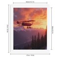 thumbnail image 2 of Paint By Numbers Kit for Adults Beginner - Red Plane Sunset Mountain Flight DIY Canvas Painting Kits for Adults, Frameless Paint By Number for Adults for Home Wall Decor 16x20 Inch, 2 of 7