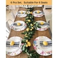 thumbnail image 4 of 15 Inch Round Placemats Set of 4, Spring Gnomes Non Slip Heat Insulation PP Table Mats, Colorful Flowers Watercolor Butterfly Floral Plant Washable Place Mats for Kitchen Dining Party Table Decor, 4 of 7