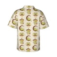 thumbnail image 3 of Balery Frogs Print Men's Hawaiian Shirts Short Sleeve Beach Shirt Relaxed Fit Vacation Button Down Shirts-X-Large, 3 of 9
