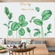 thumbnail image 4 of Pegatinas de pared con plantas tropicales, hojas de palmera verdes, decoración de pared para sala de estar, dormitorio, oficina, papel adhesivo creativo para pared para decoración del hogar, 4 of 5