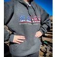 thumbnail image 4 of Black Rain Ordnance American Flag Logo Premium Cotton/Polyester Blend Unisex Pullover Hoodie, 4 of 5