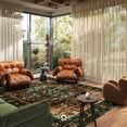 thumbnail image 4 of Olive Green Washable 5x7 Area Rugs for Living Room Rug Bedroom Rug-Carpet Neutral Vintage Dining Room Rugs for Under Table Soft Comfortable Non Slip Boho Vintage, 4 of 11