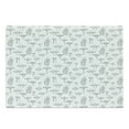thumbnail image 1 of Mushroom Cutting Board, Pattern with Different Mushrooms Doodle Style Monochrome Display Organic Garden, Decorative Tempered Glass Cutting and Serving Board, Large Size, White Black, by Ambesonne, 1 of 1