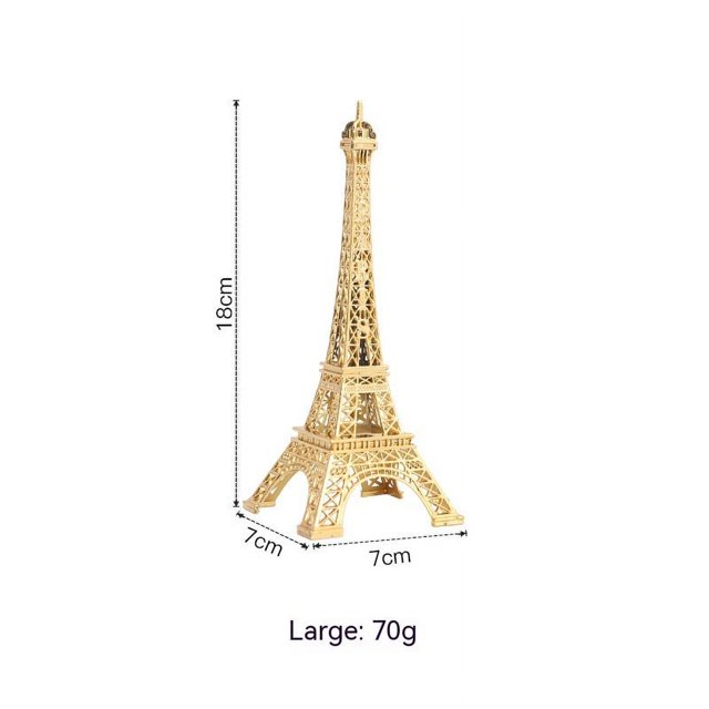 Estatua de la Torre Eiffel, decoración de aleación de Metal, figura coleccionable, réplica de habitación de recuerdo, soporte de mesa para decoración de fiesta de la Torre Eiffel francesa