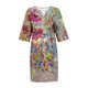 thumbnail image 5 of Puntoco Vestido De Manga Corta Con Cuello En V, Vestido Hasta La Rodilla Con Cuello En V Y Manga Corta Estampado Informal De Verano Para Mujer Caqui Xl, 5 of 5