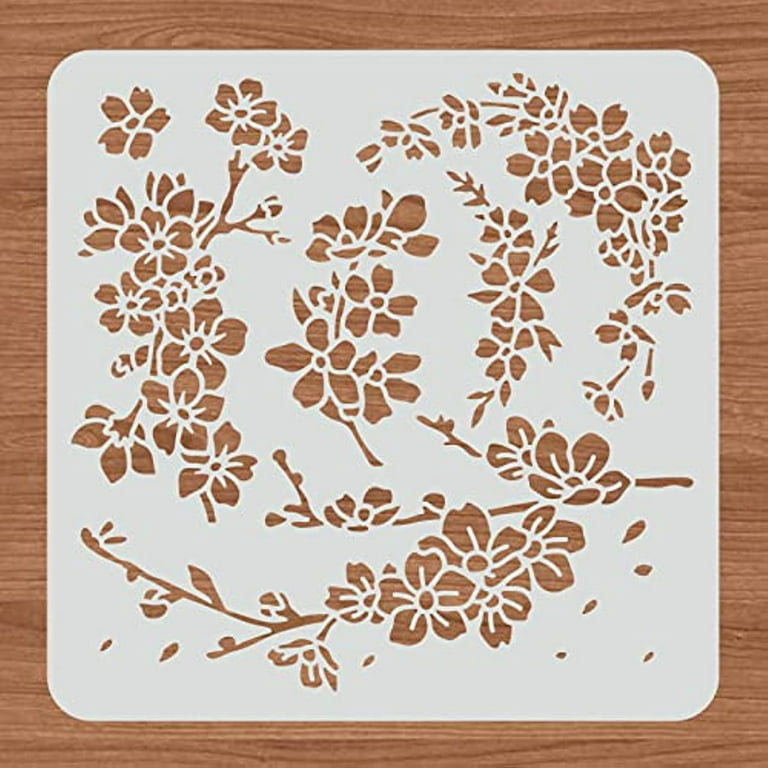 Buy BLUGUL 9pcs A4 Painting Stencils, Drawing Stencil Template, for Wall  Furniture Window DIY Craft Drawing, Tree Flower Vine Lotus Mushroom Online  at desertcartINDIA