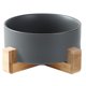 thumbnail image 1 of Cuenco de cerámica para perros y gatos con soporte, juego de cuencos modernos y pesados para mascotas para gatos y perros, 1 of 5