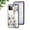 White flower bush, variant on Nalacover for iPhone 14 Pro Max Slim Case,Exquisite Floral Pattern 360 Rotating Diamond Ring Holder Anti-Scratch Soft TPU Silicone Bumper Rubber Tempered Glass Back Cover.White flower bush