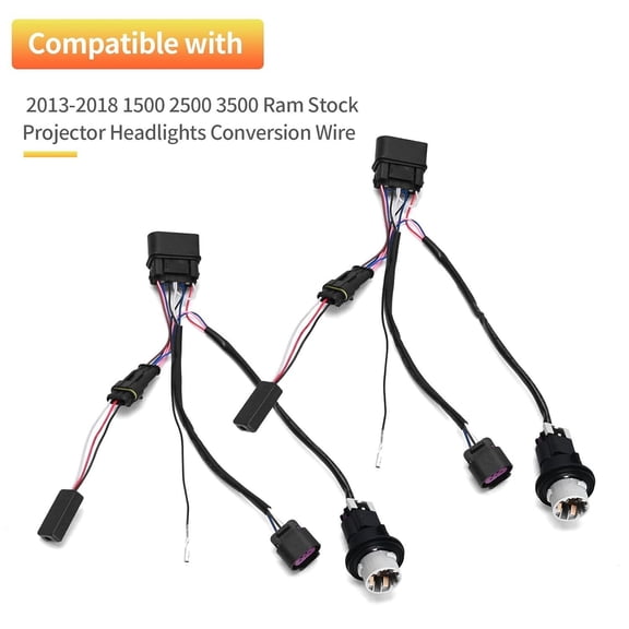 VISVIC Headlights Converters for 13-18 Ram Truck w/ Stock Projector Headlights