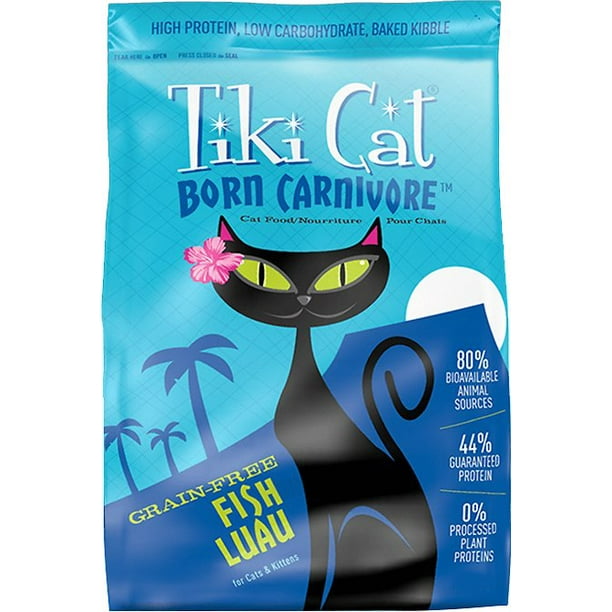 Tiki Cat Born Carnivore Grain Free Fish Luau Dry Cat Food, 2.8 lb