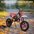 thumbnail image 6 of Seipouy 49cc Dirt Bike Gas, Mini Kids Dirtbike, Gas Power Dirt Bike for Kids 8-14, 2 Stroke Engine, Mini Motocross Dirtbike, Dual Disc Brakes, Pull Start, Shock Absorption, Soft Seat Cushion, 6 of 8