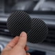 thumbnail image 5 of Posavasos de fibra de carbono | Pack de 2 posavasos antideslizantes para coche | Aislantes térmicos y acústicos | Accesorios de PVC para coche de 7 x 7 cm, 5 of 6