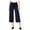 Blue - blunotte, variant on maison Jules Womens Tie Waist Casual Wide Leg Pants, Blue, Medium