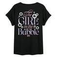 thumbnail image 2 of Wicked: Part 2 -  Glinda Girl In The Bubble - Women's Oversized Graphic T-Shirt, 2 of 5