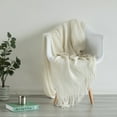 thumbnail image 6 of Decorative Throw Blanket - 50x60in Soft Knit with Delightful Fringe Edges for a Sophisticated and Cozy Touch to Your, 6 of 9