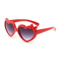 thumbnail image 3 of 3 Pairs Newbee Fashion- Girls Heart Sunglasses with Bow Cute Heart Shaped Sunglasses for Girls Fashion Sunglasses UV Protection w/Carrying Pouch, 3 of 4