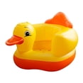 thumbnail image 3 of Sofá inflable básico para bebé con forma de pato amarillo grueso, asiento de aprendizaje para bebé, silla de comedor BB, juguete portátil con taburete, 3 of 3